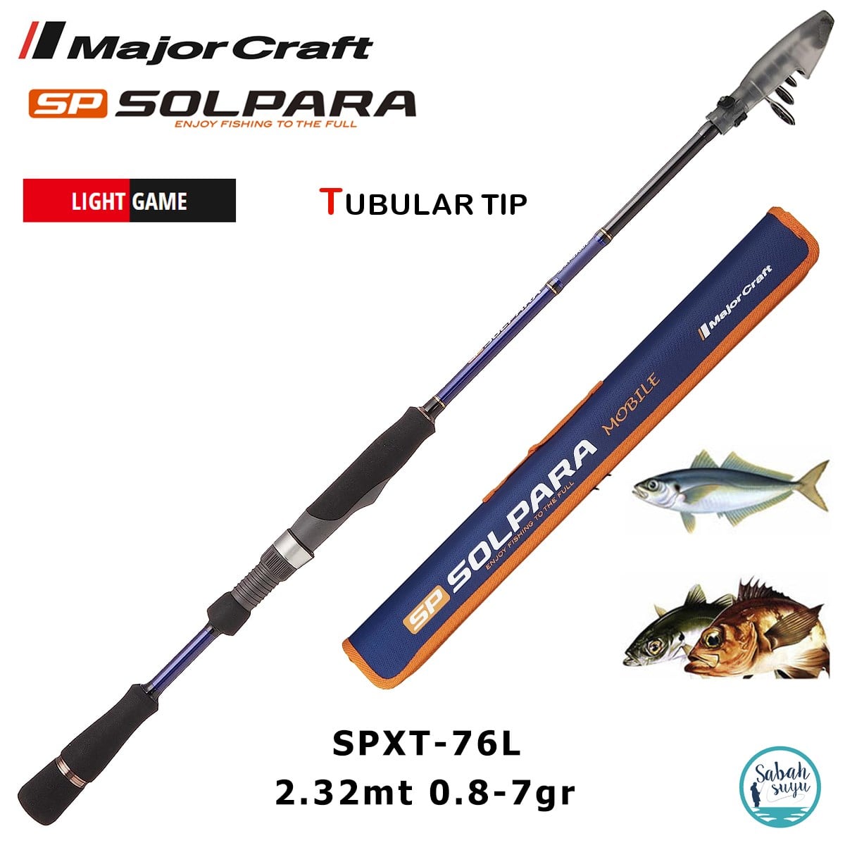 Major Craft Solpara SPXT-76L 2.32mt 0.8-7gr Teleskopik LRF Kamış