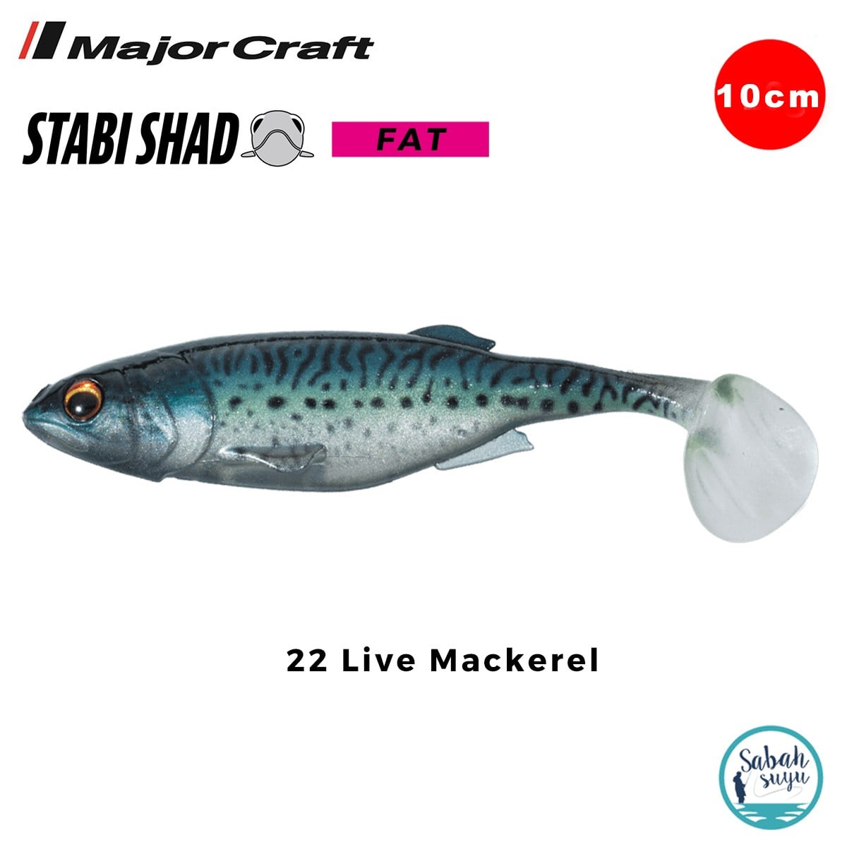 Major Craft Stabi Shad Fat 10cm Silikon Balık #22 Live Mackerel