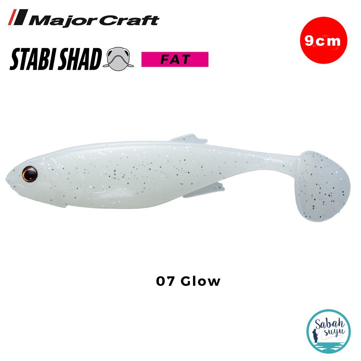 Major Craft Stabi Shad Fat 9cm Silikon Balık #07 Glow