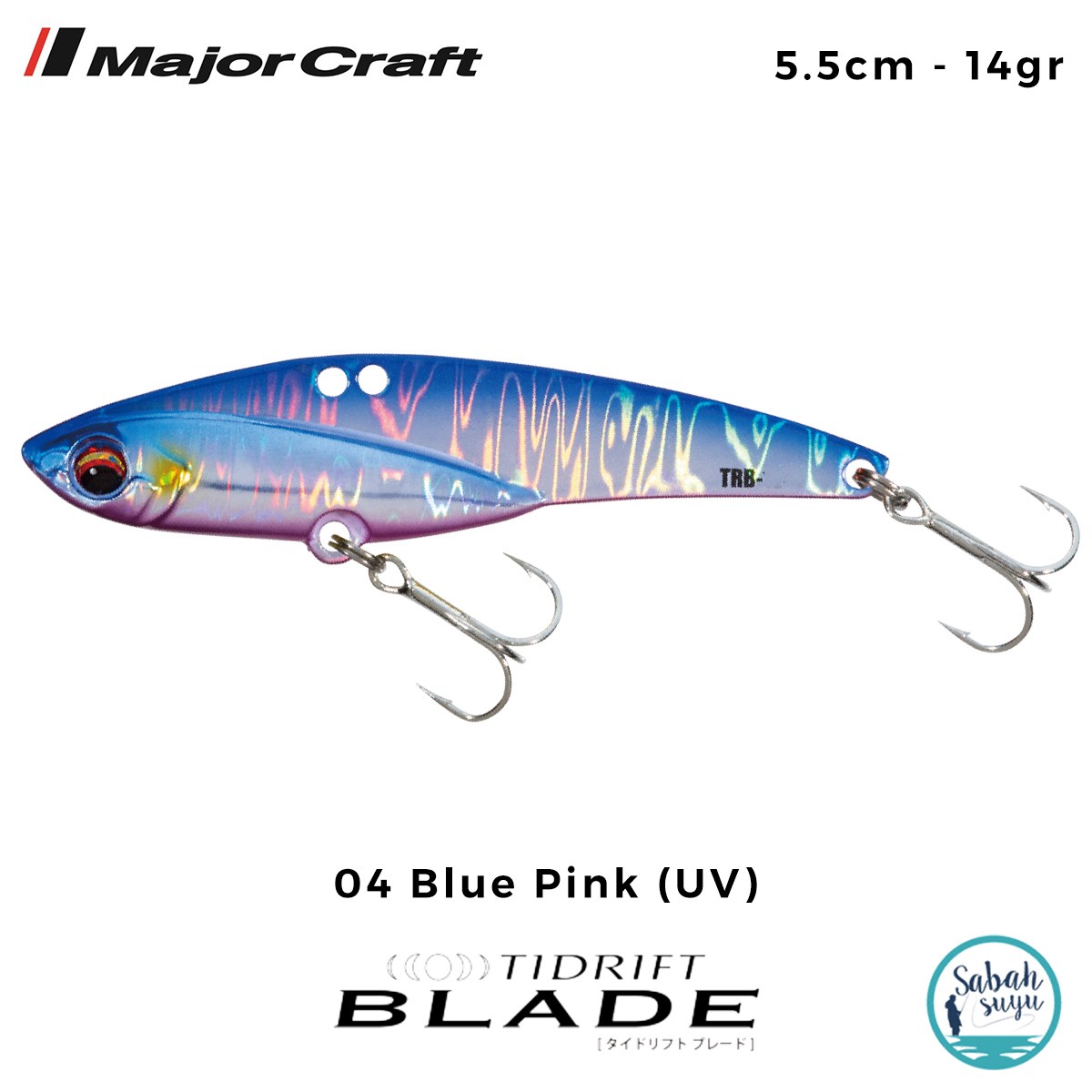 Major Craft Tidrift Blade 5.5cm 14gr #04 Blue Pink (UV) Vibrasyon Maket Balık