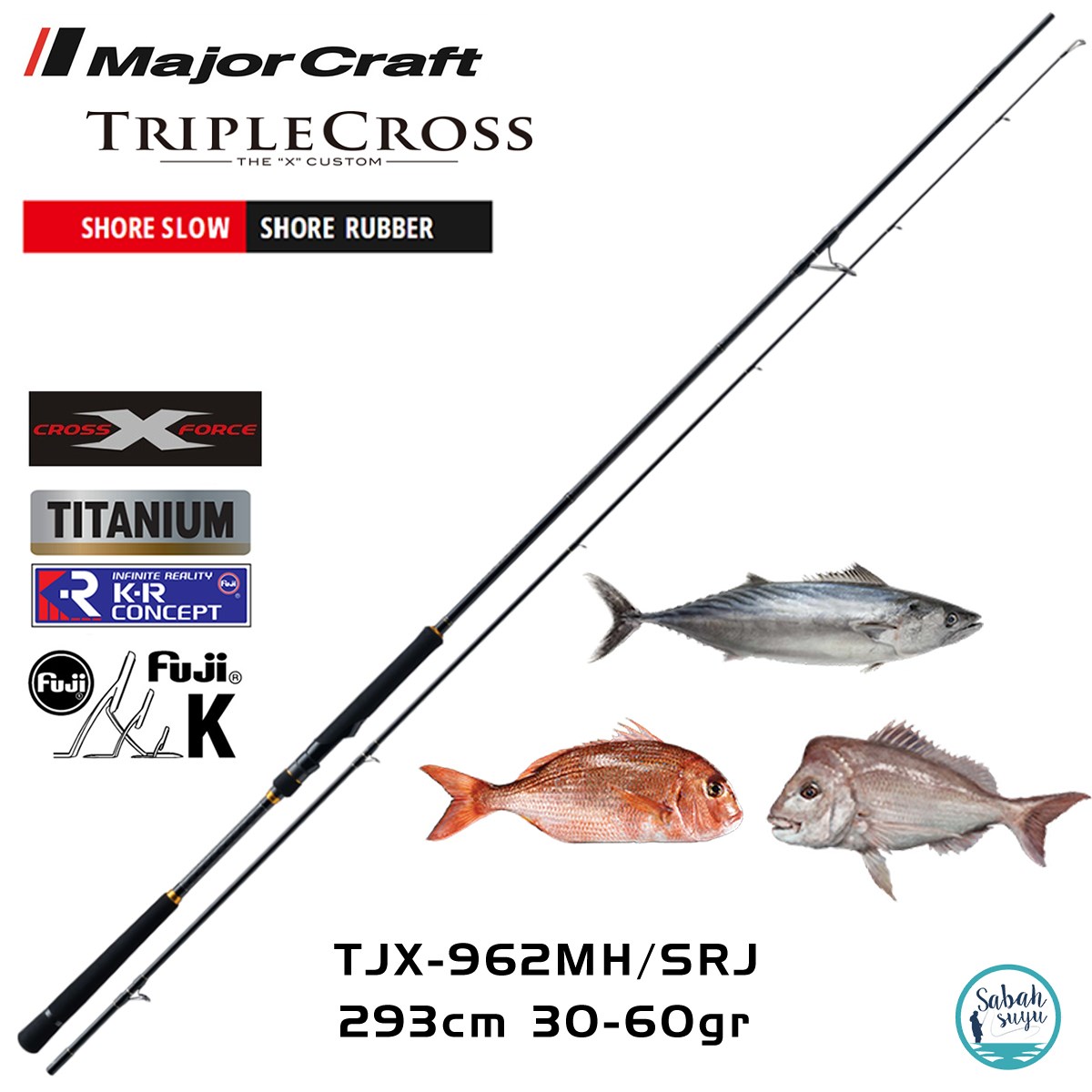 Major Craft Triple Cross TCX-962MH/SRJ 293cm 30-60gr (2P) Slow Shore Jigging Kamış