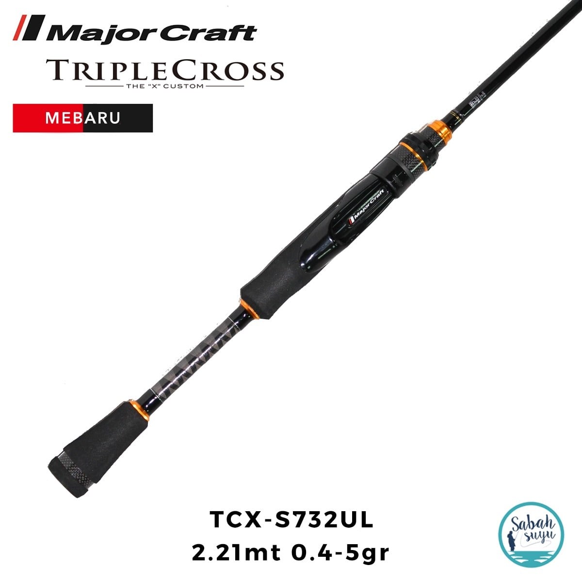 Major Craft Triple Cross TCX-S732UL Mebaru Solid 2.21mt 0.4-5gr (2P) LRF Kamış