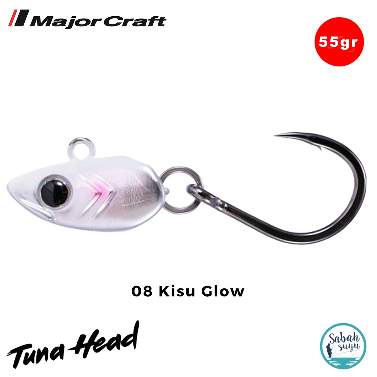 Major Craft Tuna Head GKHD-55gr #9/0 08 Kisu Glow