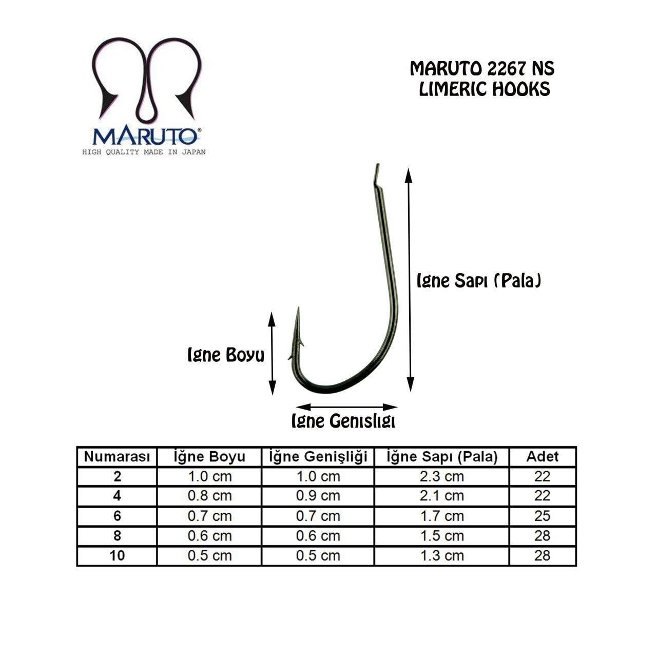 Maruto 2267 BN Tekli İğne Siyah # 2 (22 adet)