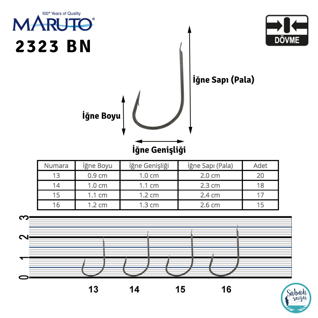 Maruto 2323 BN Tekli İğne Siyah #14 (18 adet)