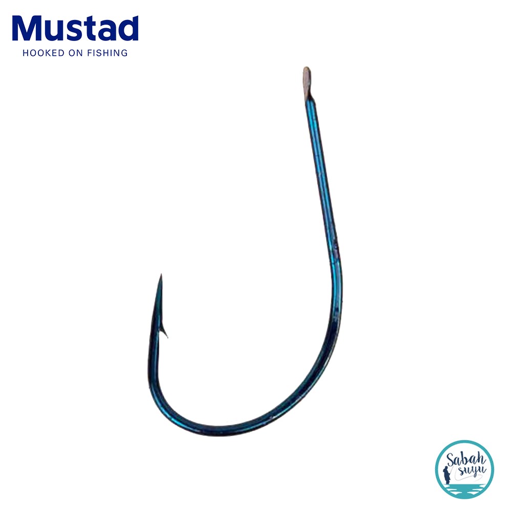 Mustad 496 Çapraz Tekli Olta İğnesi Mavi #1 (50 adet)