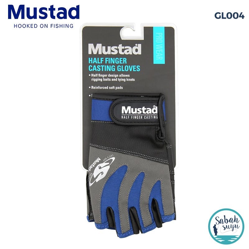 Mustad Half Finger Casting Balıkçı Eldiveni X-Large