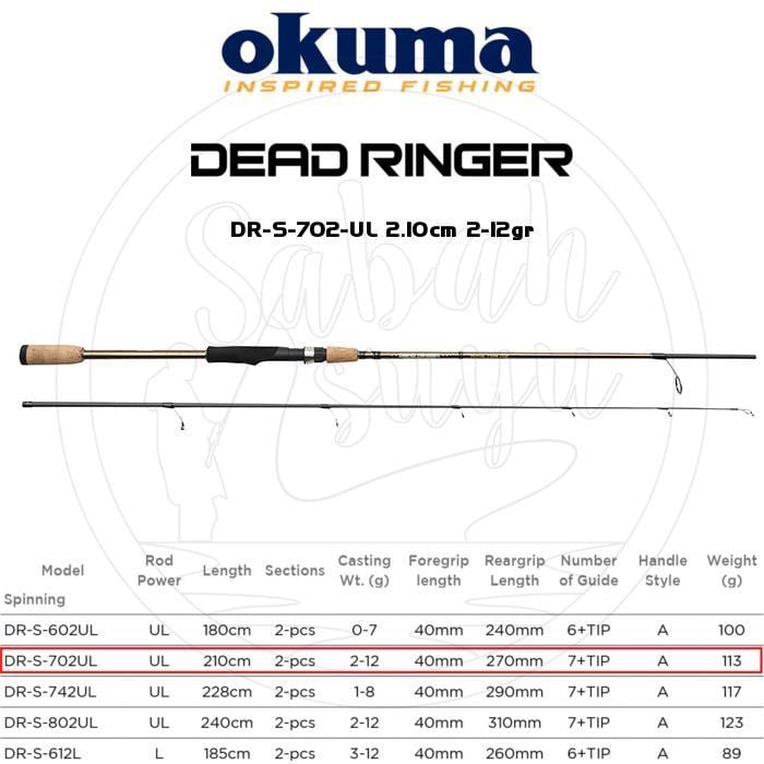 Okuma Dead Ringer DR-702UL 2.10mt 2-12gr LRF Olta Kamışı