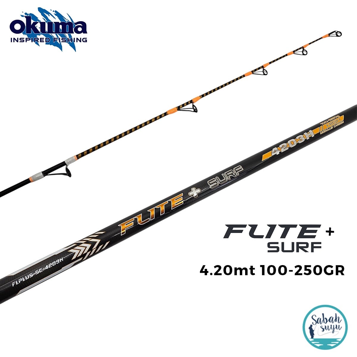 Okuma Flite+ 4.20mt 100-250gr (3P) Surf Kamış