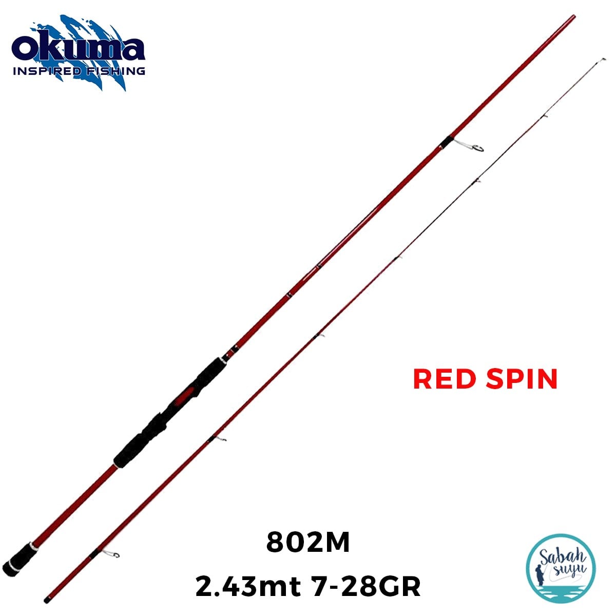 Okuma Red Spin 2.43mt 7-28gr (2P) Spin Kamış