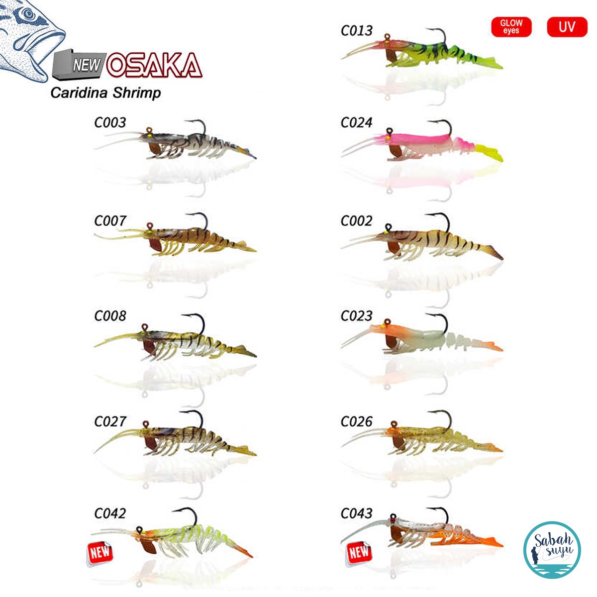 Osaka Caridina Shrimp TPE Yumuşak Karides 7.62cm 6.5gr C044