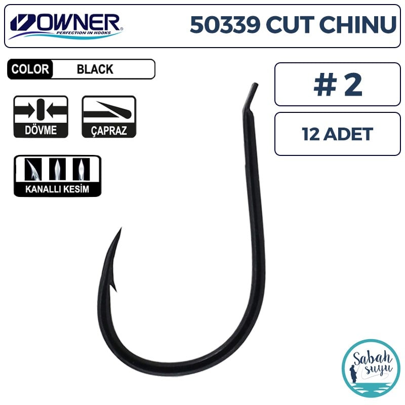 Owner 50339 Cut Chinu İğne Siyah #2 (12 Adet)
