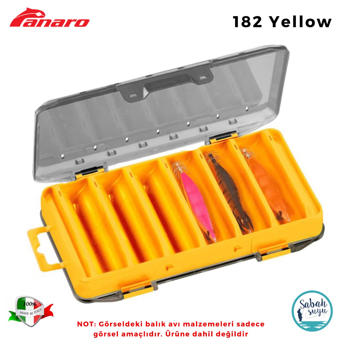Plastica Panaro 182 13 Gözlü Ç.T. Kutu 176X104X37mm Yellow