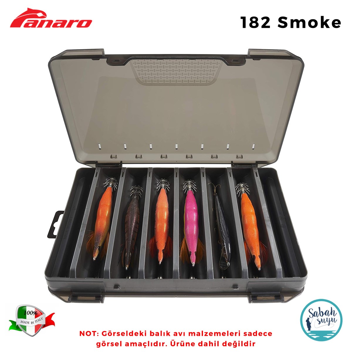 Plastica Panaro 182 13 Gözlü Ç.T. Kutu 176X104X37mm Smoke