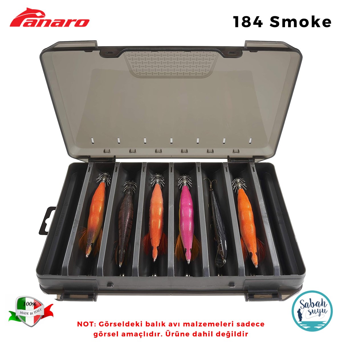 Plastica Panaro 184 15 Gözlü Ç.T. Kutu 275X185X48mm Smoke