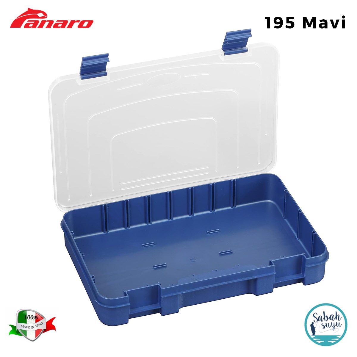 Plastica Panaro 195 Scatola Bölmeli Kutu 276X188X45mm Mavi