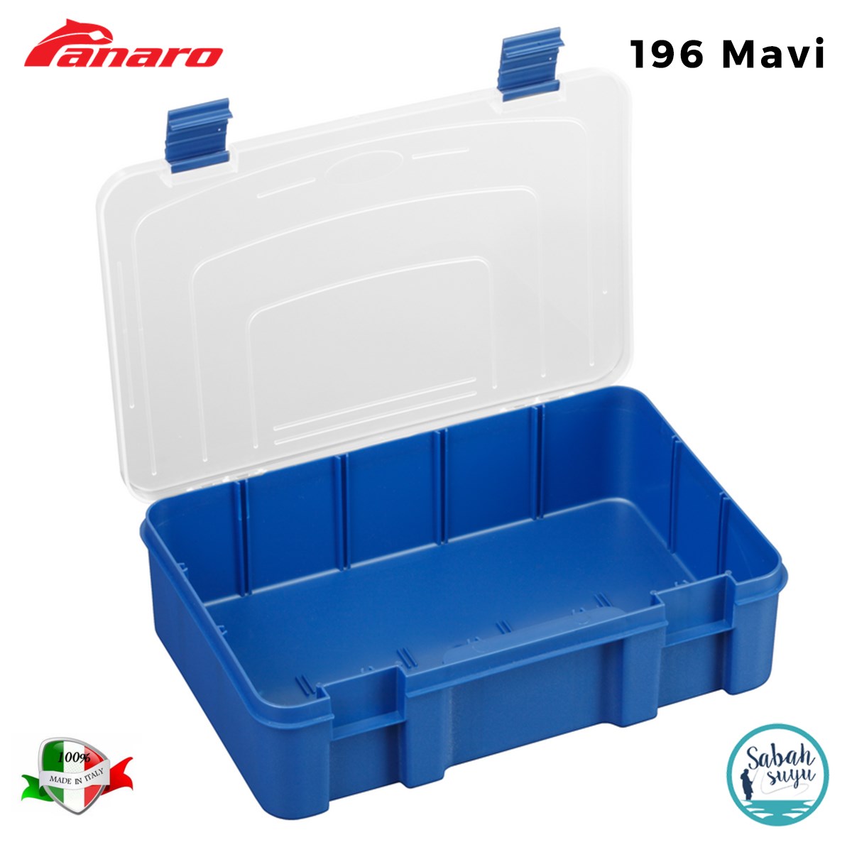 Plastica Panaro 196 Scatola Bölmeli Kutu 276X188X75mm Mavi