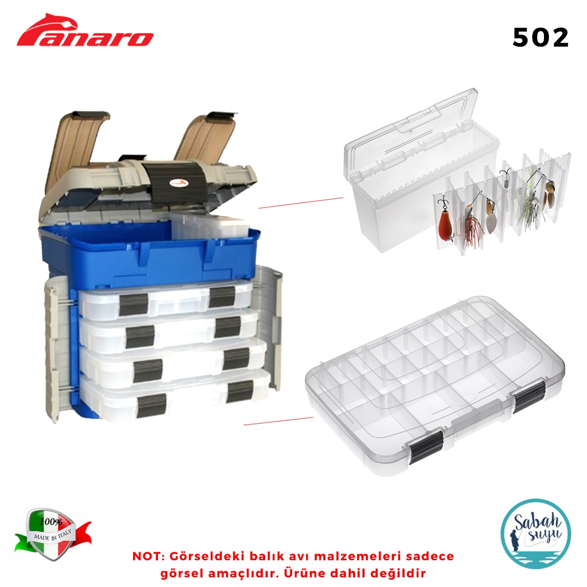 Plastica Panaro 502 Çekmece Kutulu Takım Çantası 420x303xH400mm