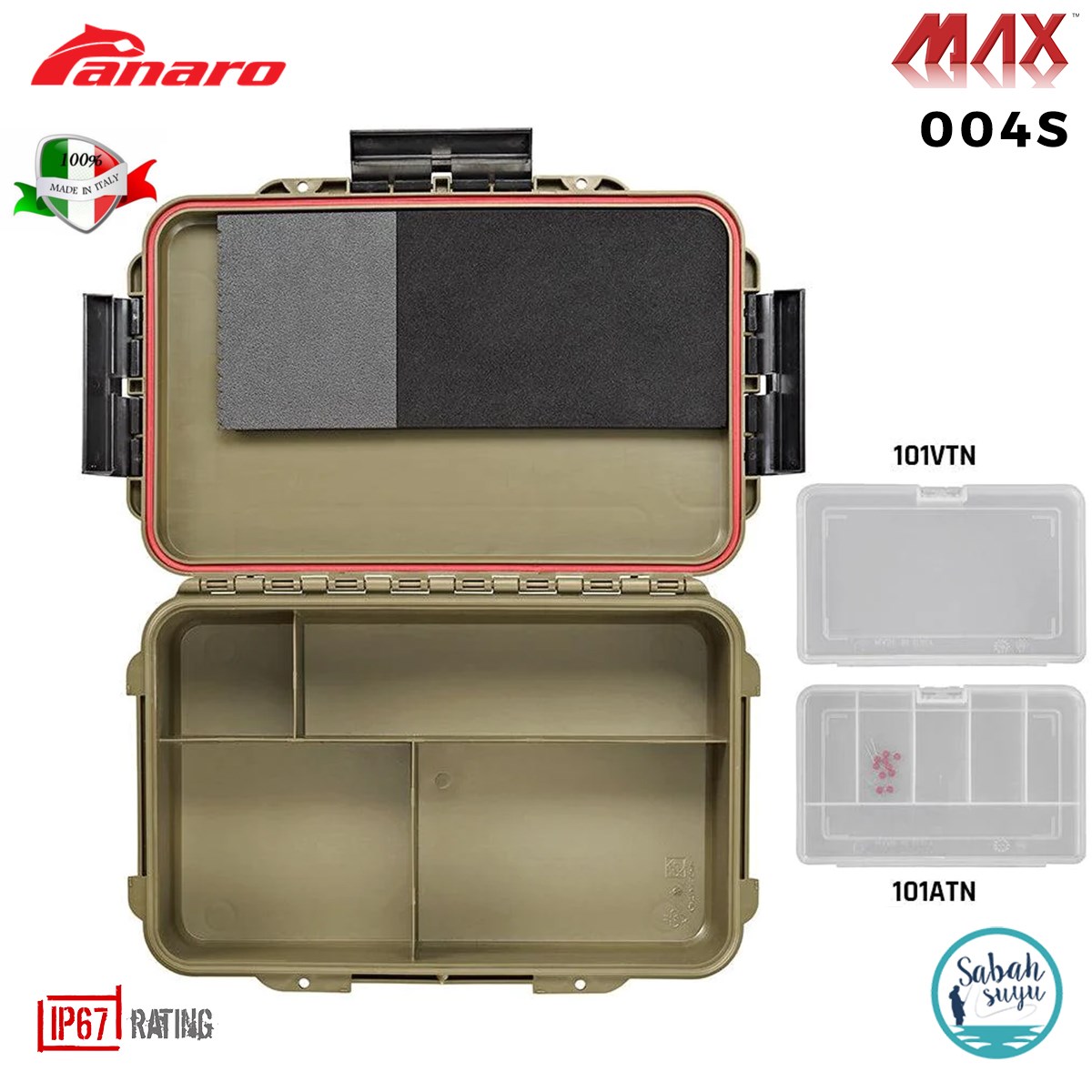 Plastica Panaro Max004S Capture Bölmeli Sızdırmaz Kutu 350x230x86mm Sahara