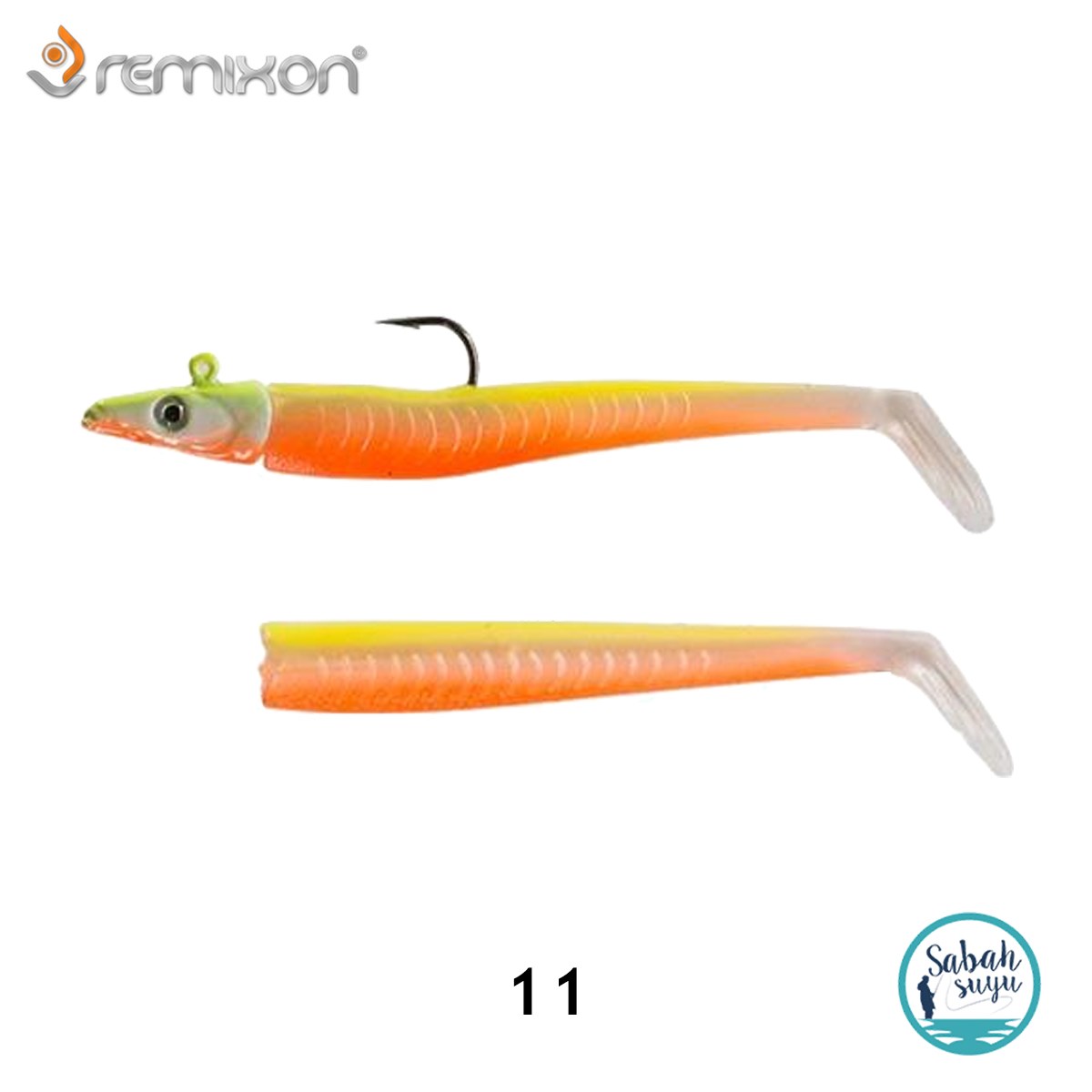 Remixon Snake Shad Silikon Yem 11cm 10gr (2+2 Adet) #11 Lemon Back