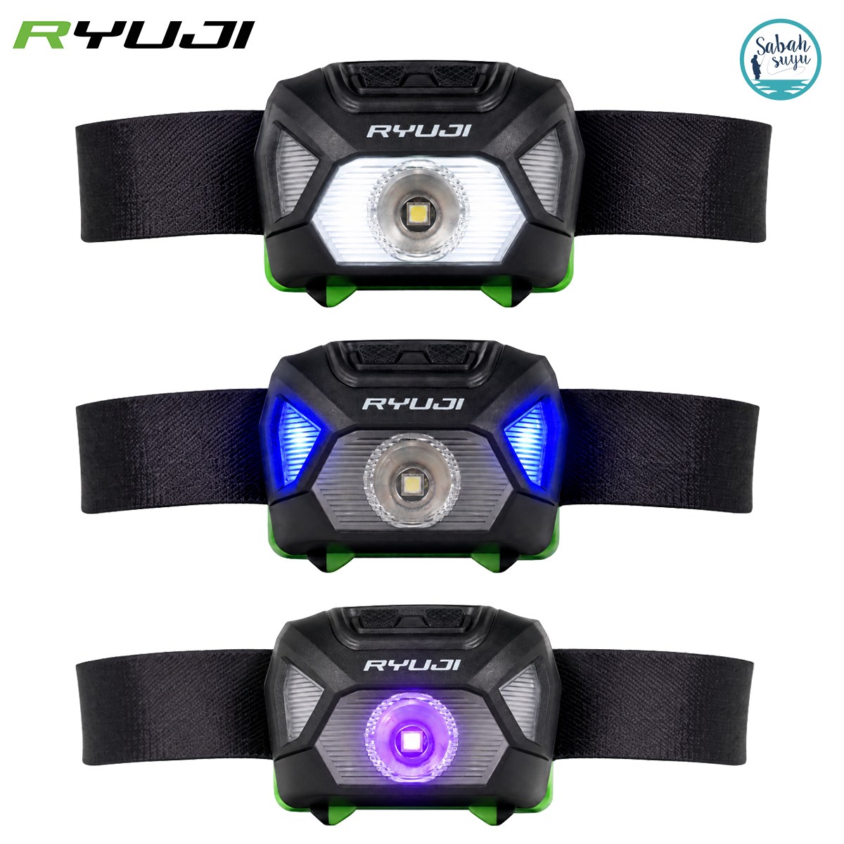 Ryuji 100 Lümen Beyaz / Mavi / UV Kafa Feneri