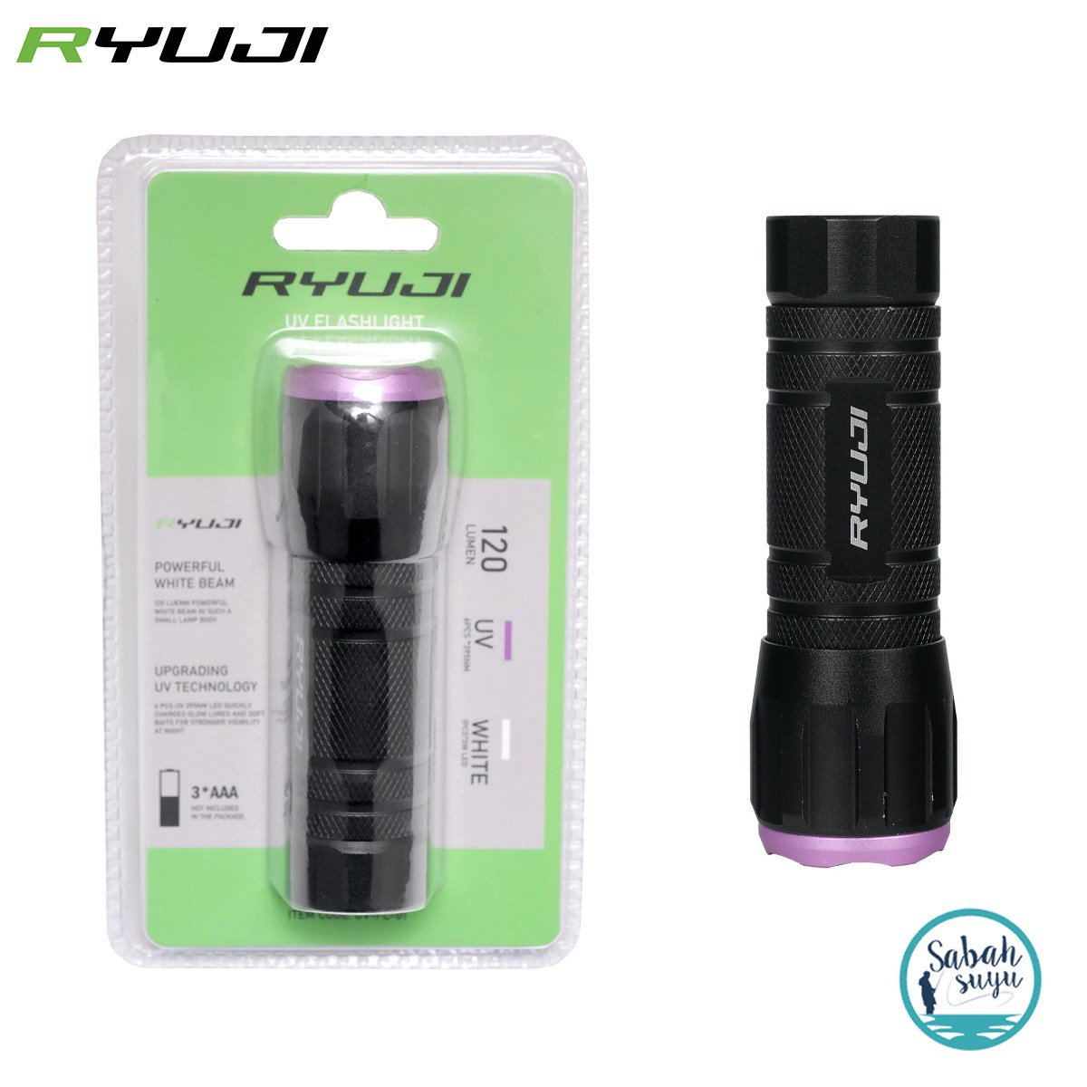 Ryuji 120 Lümen Beyaz / UV El Feneri