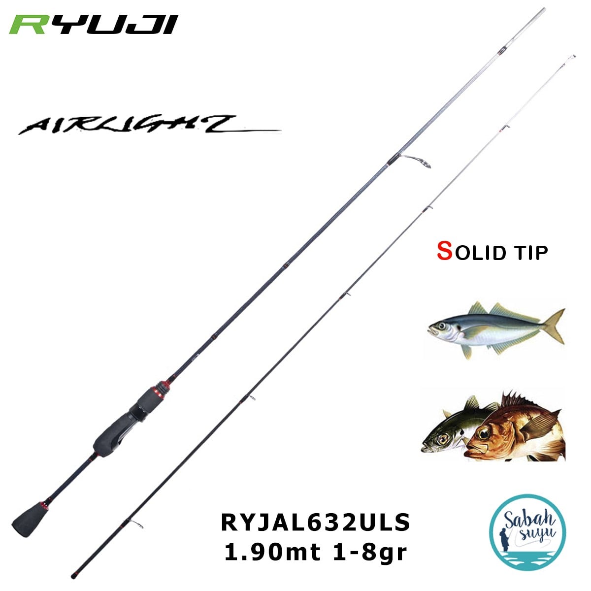Ryuji Airlight 1.90mt 1-8gr (2P) LRF Kamış
