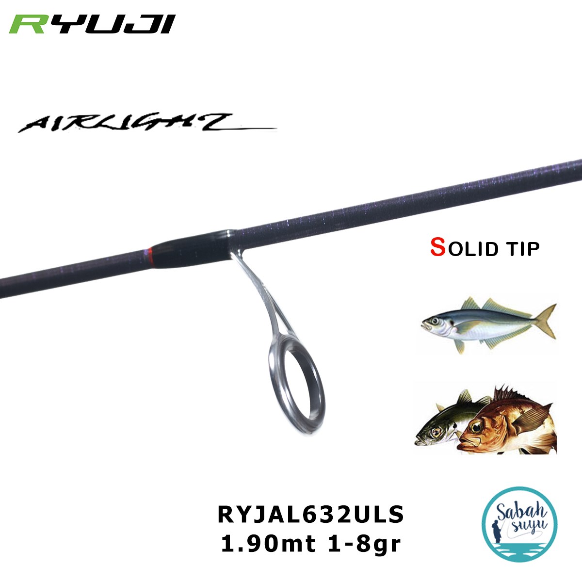 Ryuji Airlight 1.90mt 1-8gr (2P) LRF Kamış