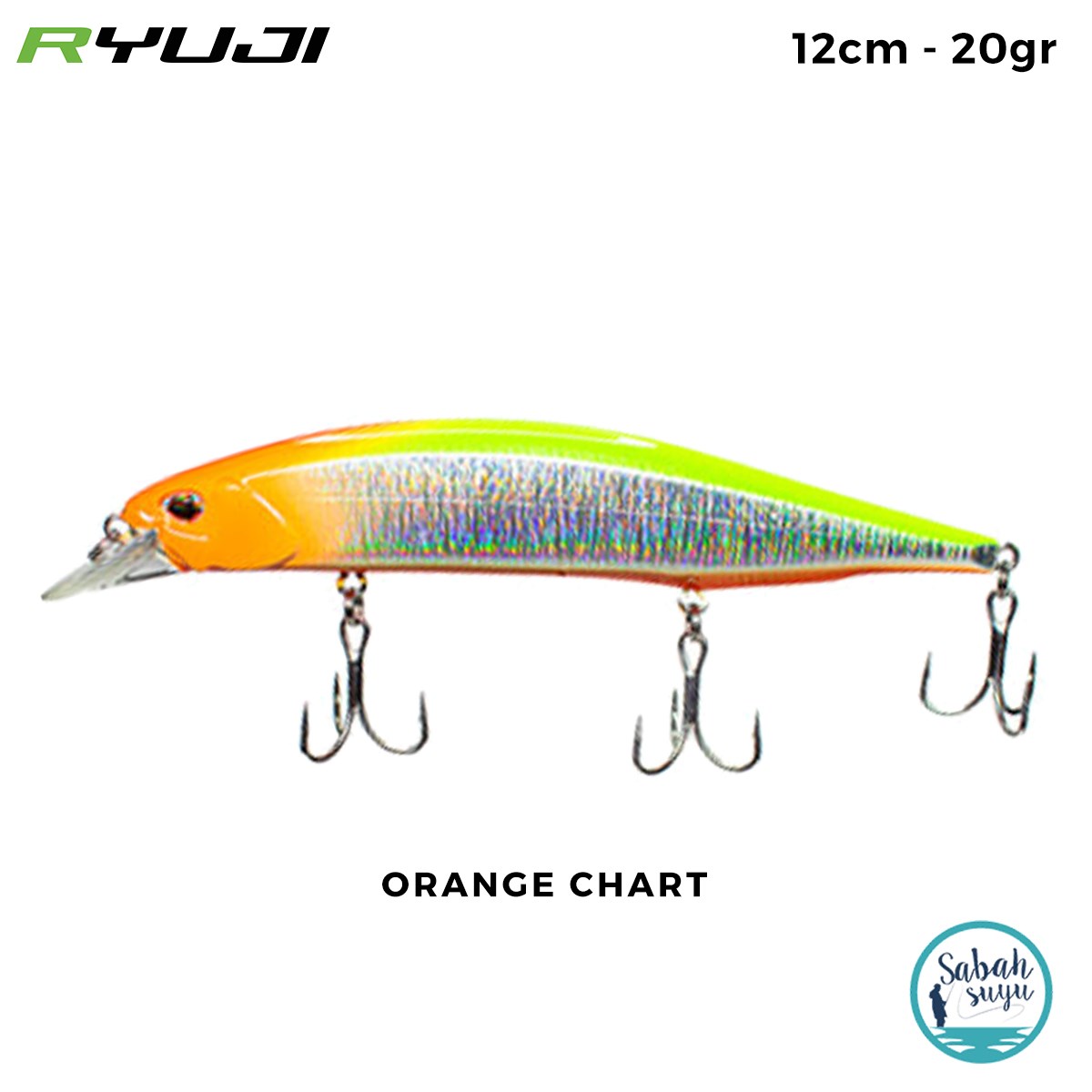 Ryuji Jerk Pilot 120SP 12cm 20gr Orange Chart Maket Balık