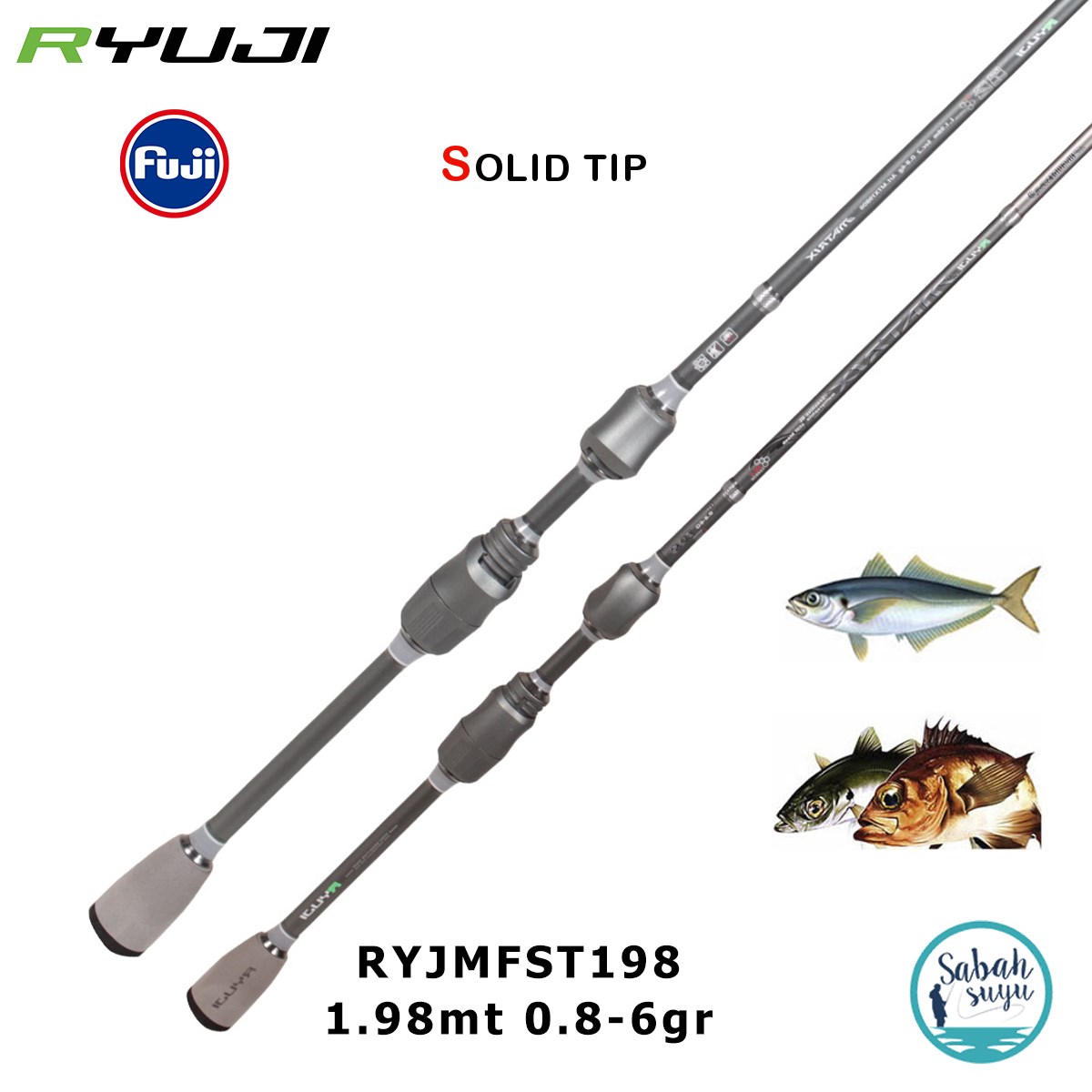 Ryuji Matrix Fuji 1.98mt 0.8-6gr Solid (2P) LRF Kamış