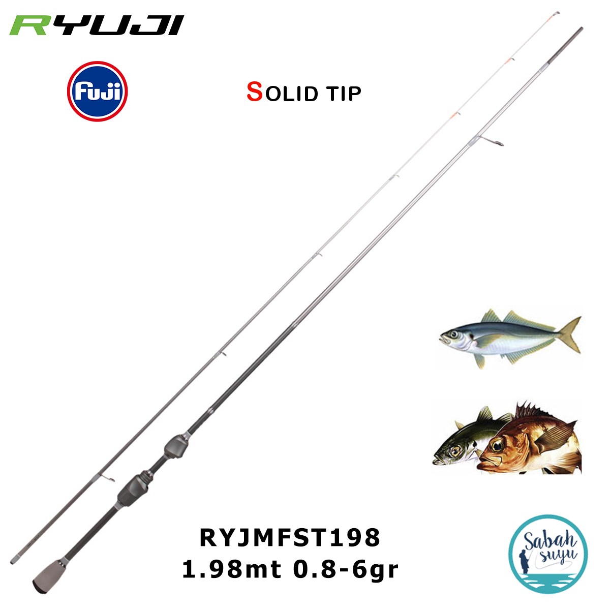 Ryuji Matrix Fuji 1.98mt 0.8-6gr Solid (2P) LRF Kamış