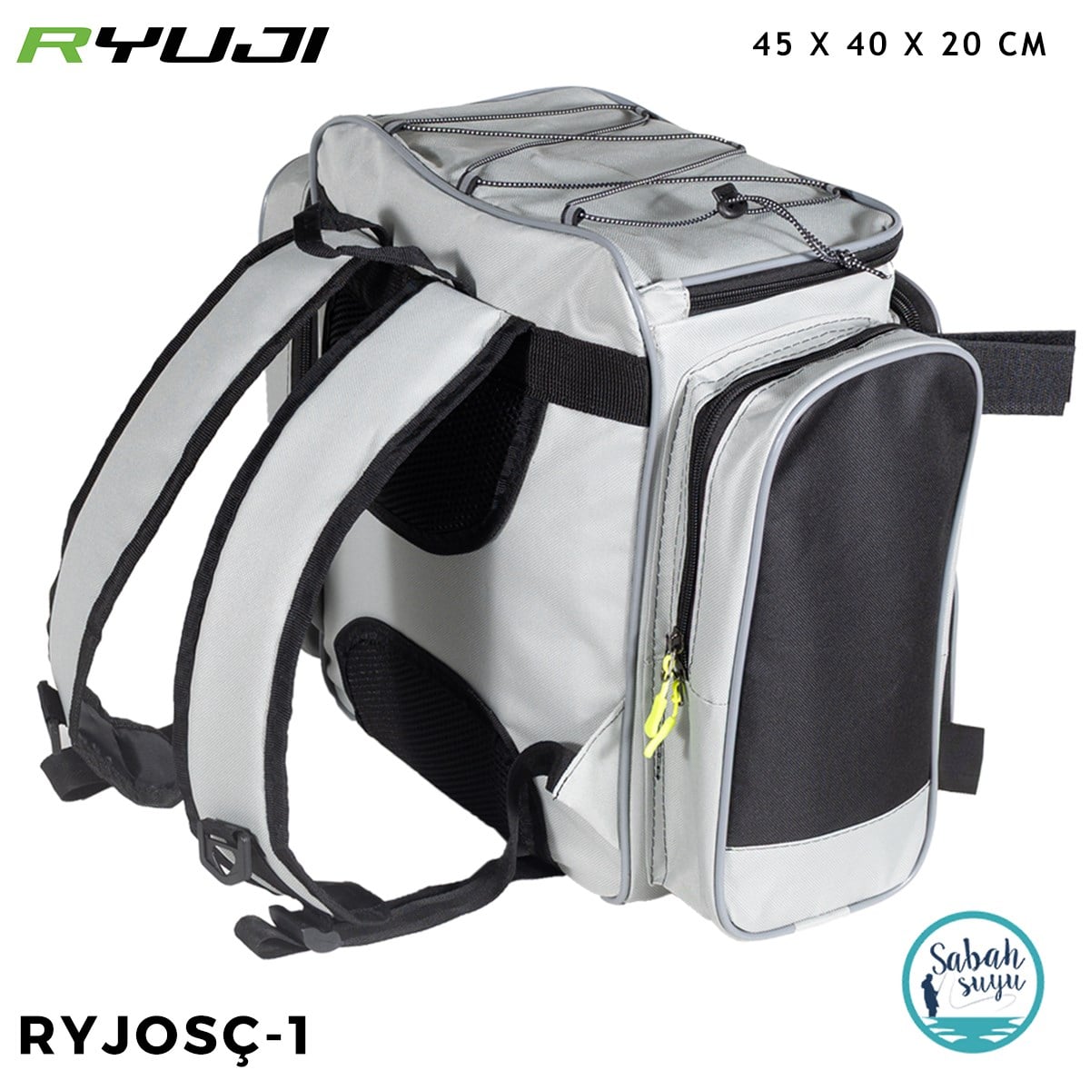 Ryuji RYJOSÇ-1 Organizer Balıkçı Çantası 45X40X20cm Gri-Siyah