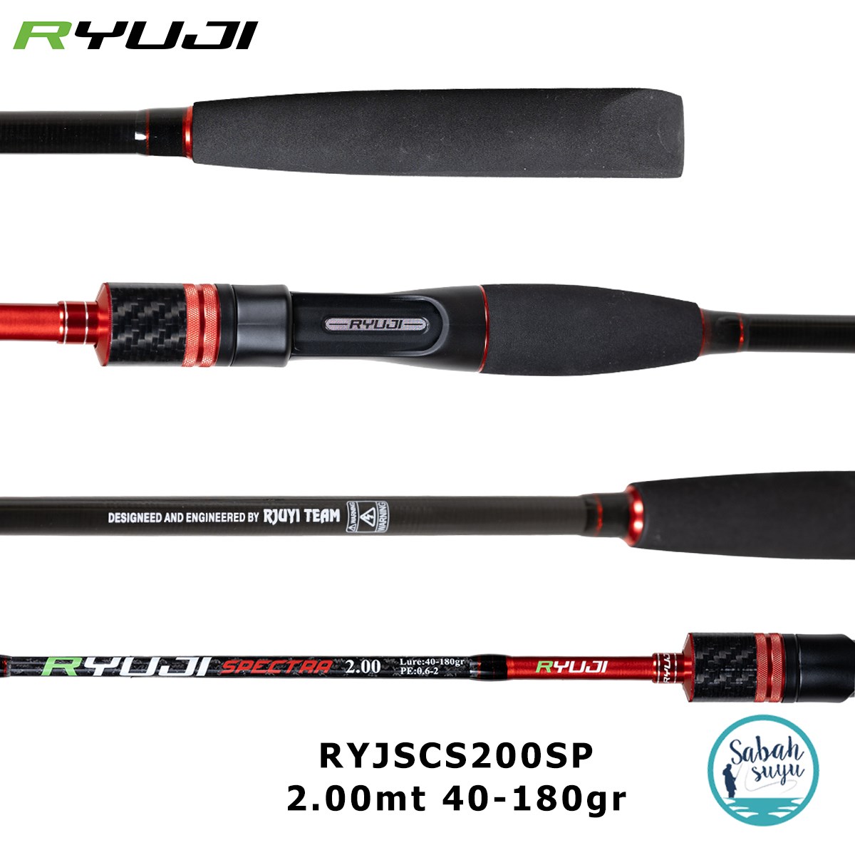 Ryuji Spectra 2.00mt 40-180gr (S2P) Bot Kamışı