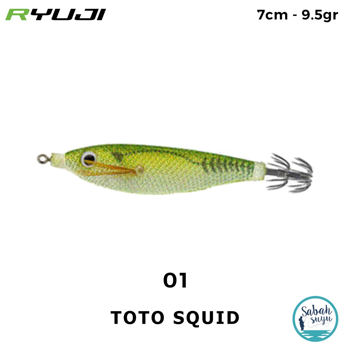 Ryuji Toto Squid 7cm 9.5gr Kalamar Zokası #01