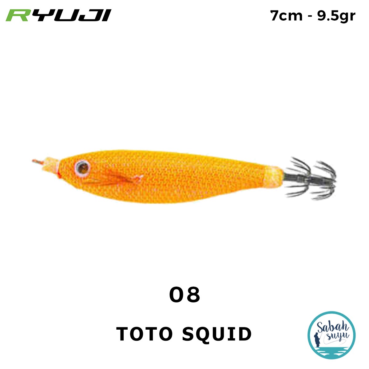 Ryuji Toto Squid 7cm 9.5gr Kalamar Zokası #08