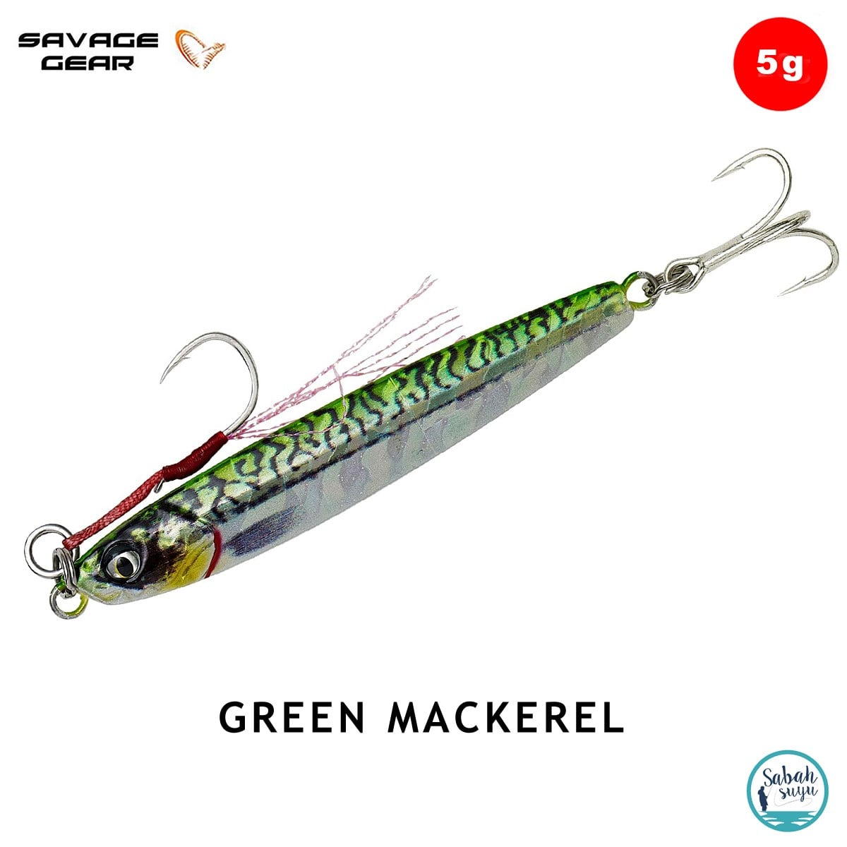 Savage Gear 3D Jig Minnow Baby Jig 5gr 4.6cm Green Mackerel