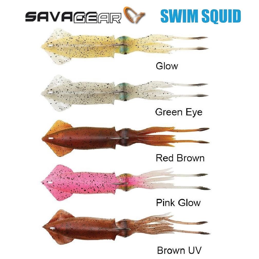 Savage Gear 3D Swim Squid 95mm 10gr (2 Adet) Brown UV
