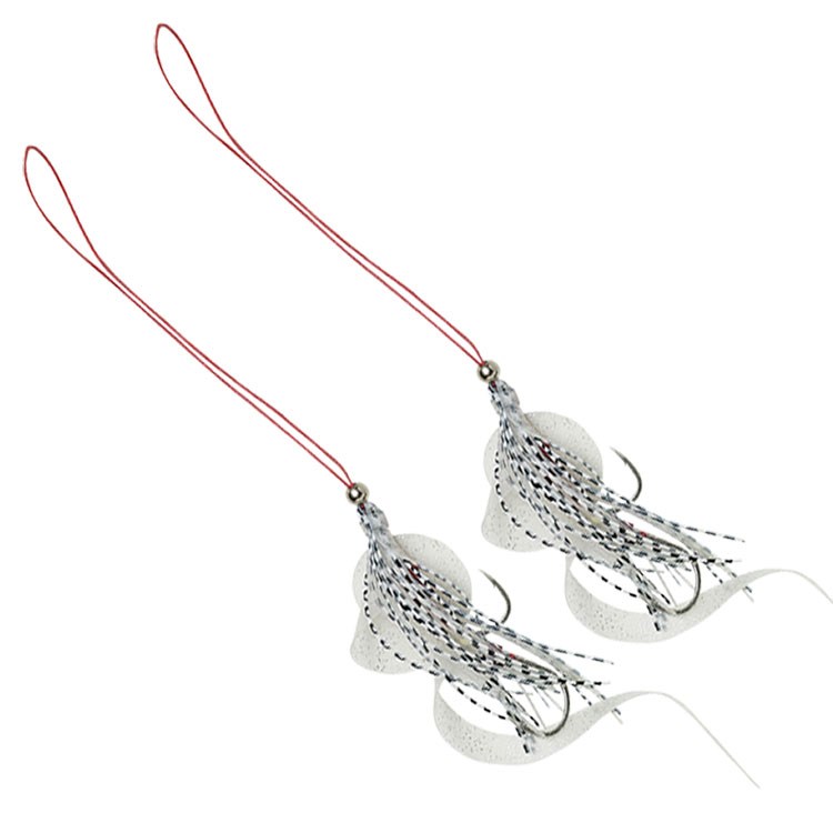 Savage Gear Cuttle Eye İğneli Yedek Kuyruk White Glow L Boy