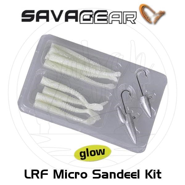Savage Gear LRF Micro Sandeel Kit 12 Parça (1+1.5+5) Suni Yem Glow