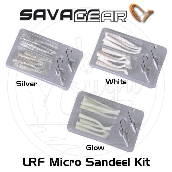 Savage Gear LRF Micro Sandeel Kit 12 Parça (1+1.5+5) Suni Yem Silver
