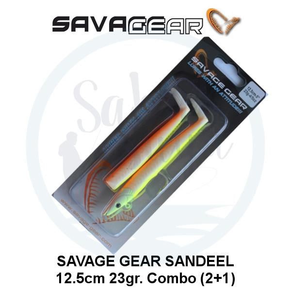 Savage Gear Sandeel 12.5cm 23gr. Combo (2+1) Lemon Back