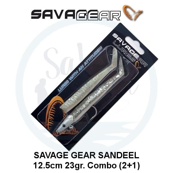 Savage Gear Sandeel 12.5cm 23gr. Combo (2+1) Real Pearl