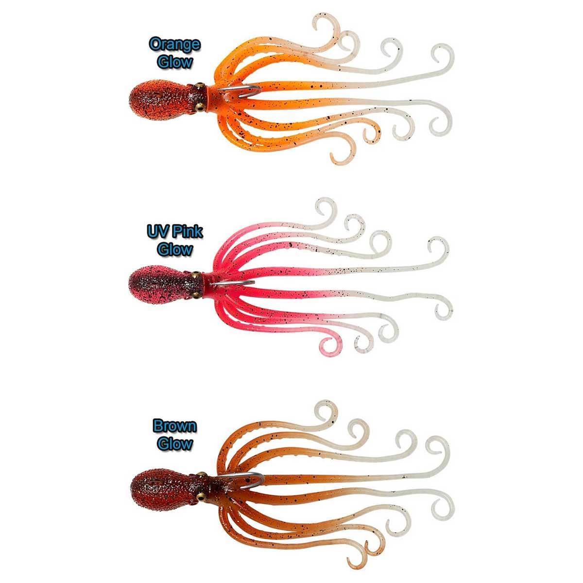 Savage Gear Sandeel 3D Octobus 10cm 35gr UV Orange Glow