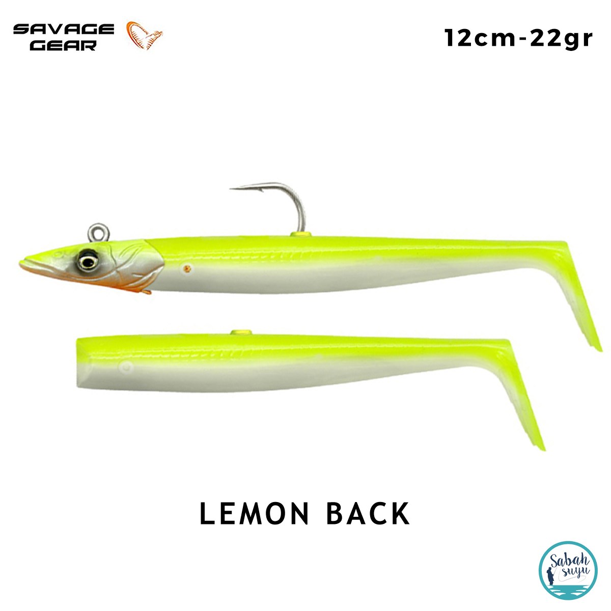 Savage Gear Sandeel V2 12 cm 22gr Combo (2+1) Lemon Back