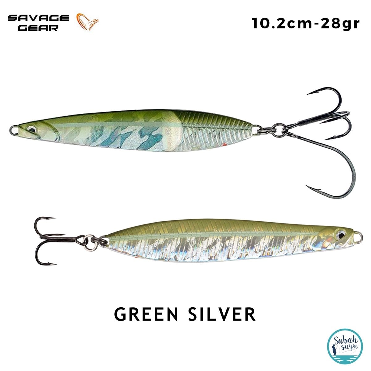 Savage Gear Seeker ISP 102mm 28gr Kaşık Yem Green Silver