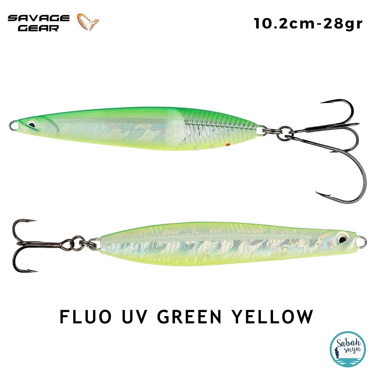 Savage Gear Seeker ISP 102mm 28gr Kaşık Yem Fluo UV Green Yellow