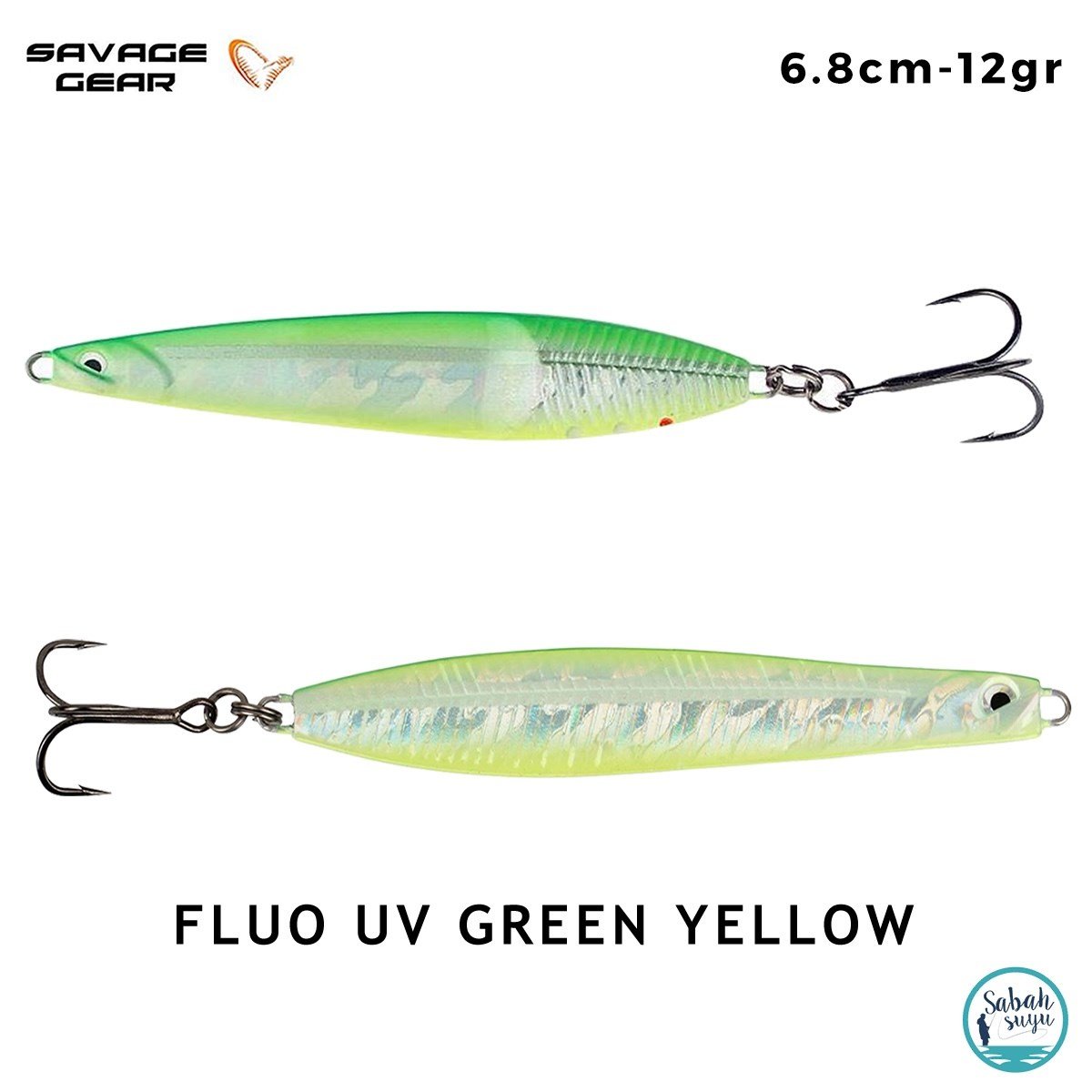 Savage Gear Seeker ISP 68mm 12gr Kaşık Yem Fluo UV Green Yellow