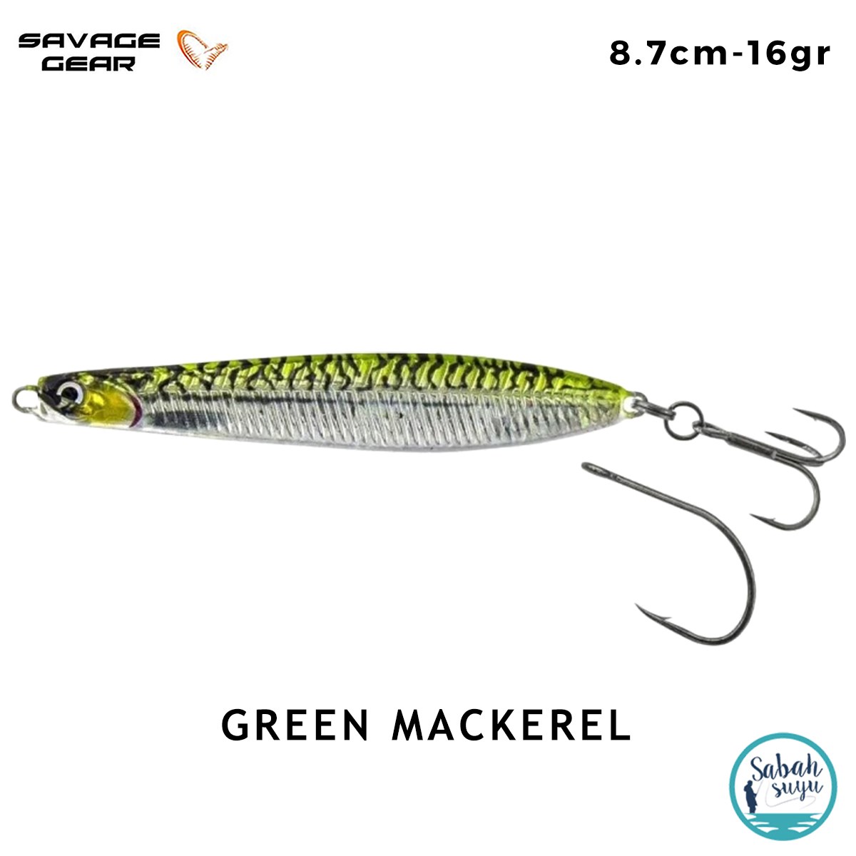Savage Gear Seeker ISP 87mm 16gr Kaşık Yem Green Mackerel
