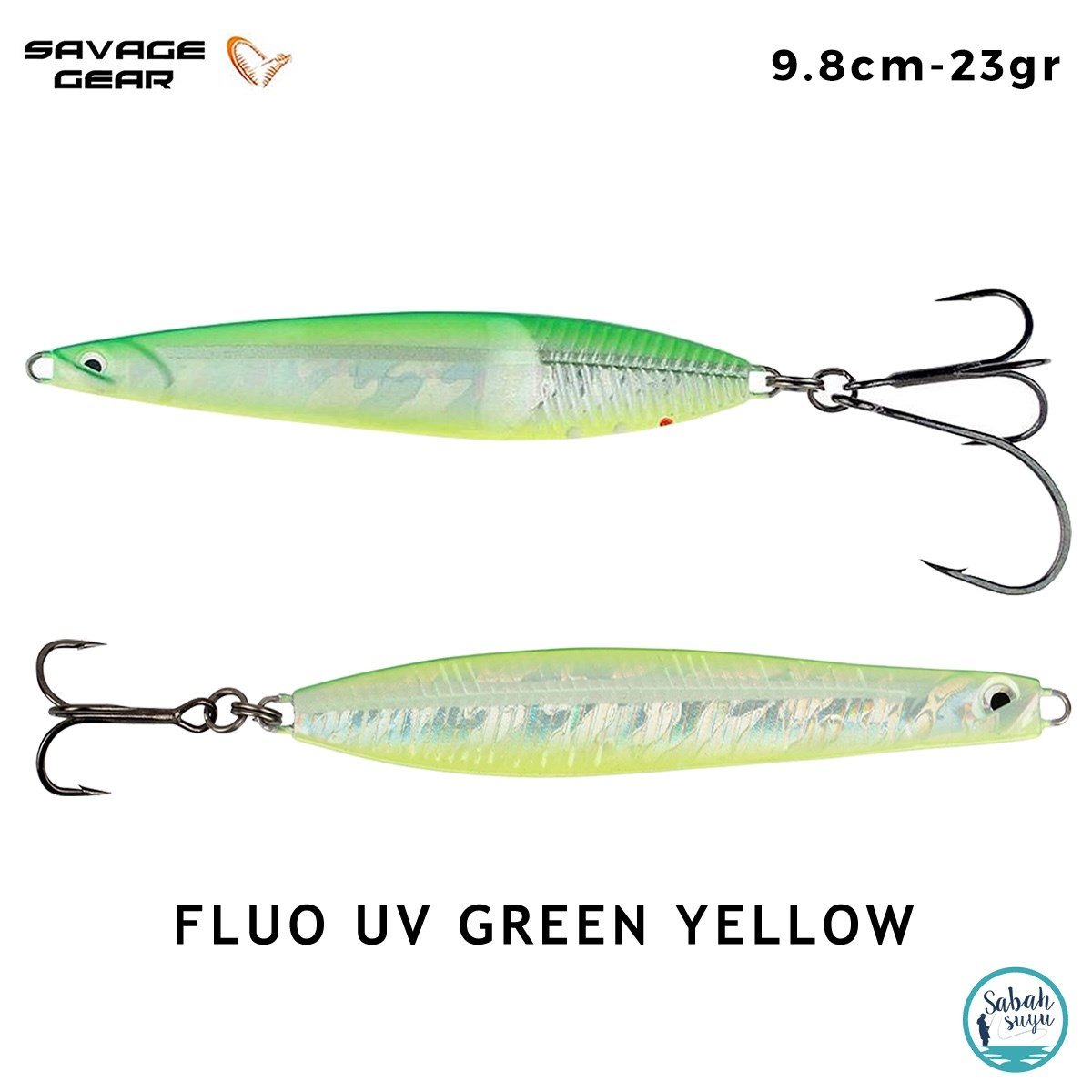 Savage Gear Seeker ISP 98mm 23gr Kaşık Yem Fluo UV Green Yellow