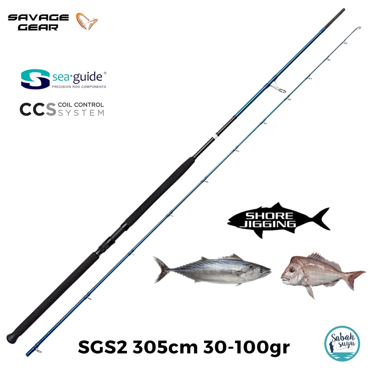 Savage Gear SGS2 3.05mt 30-100gr (2P) Shore Jigging Kamış